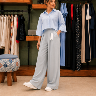شلوار پارچه ای زنانه فوق ریزشی