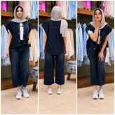 شلوار جین زنانه واید زاپ دار